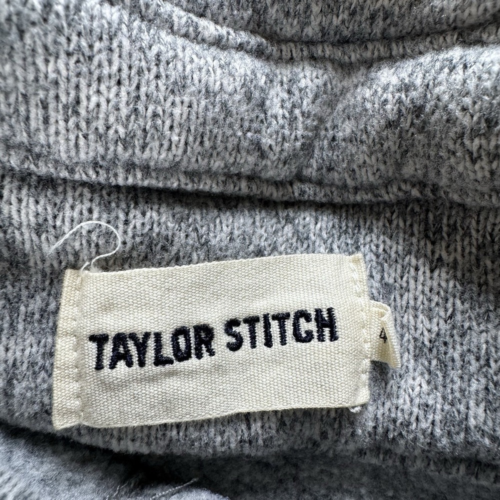 Taylor Stitch Big Sur Shirt Jacket Mens 42 Heather Gray Polartec Fleece Snap USA - Picture 2 of 13